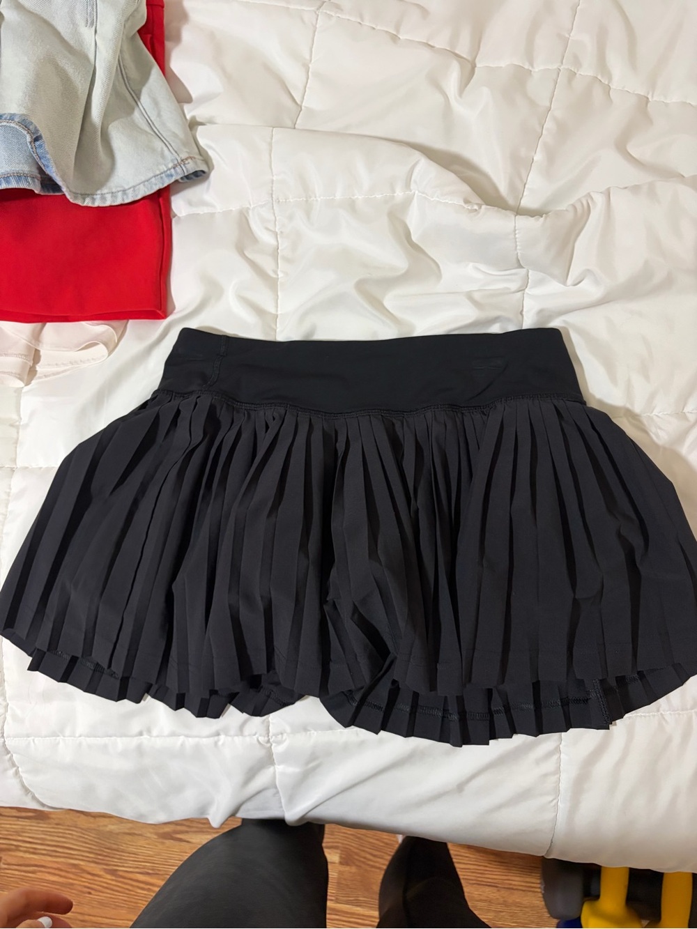 lululemon athletica Black Pleated Active Skort